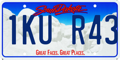 SD license plate 1KUR43