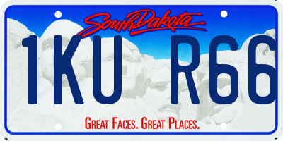 SD license plate 1KUR66