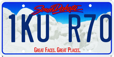 SD license plate 1KUR70