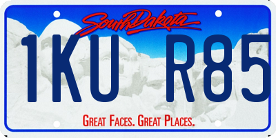 SD license plate 1KUR85