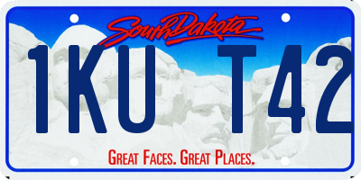 SD license plate 1KUT42