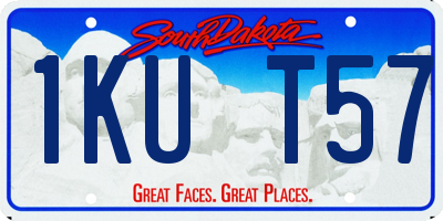 SD license plate 1KUT57