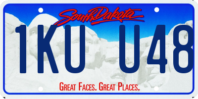 SD license plate 1KUU48