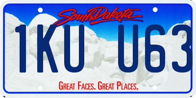 SD license plate 1KUU63