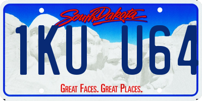 SD license plate 1KUU64