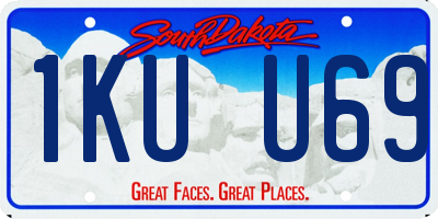 SD license plate 1KUU69