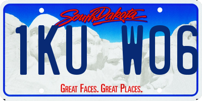 SD license plate 1KUW06