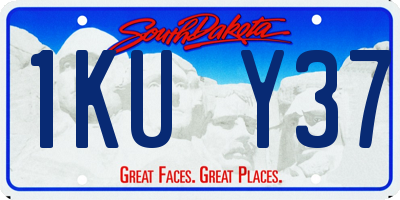 SD license plate 1KUY37