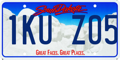SD license plate 1KUZ05