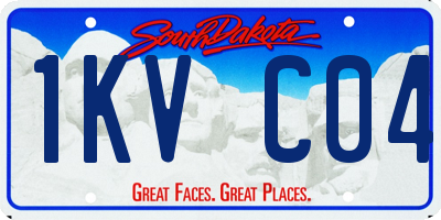 SD license plate 1KVC04