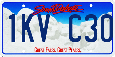 SD license plate 1KVC30