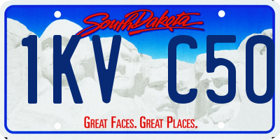 SD license plate 1KVC50
