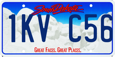 SD license plate 1KVC56
