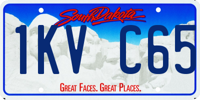 SD license plate 1KVC65