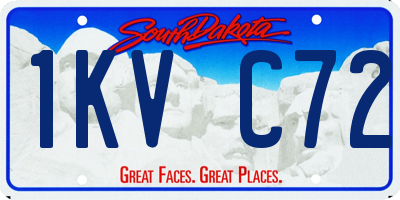 SD license plate 1KVC72