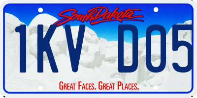 SD license plate 1KVD05