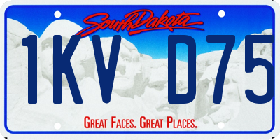 SD license plate 1KVD75