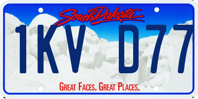 SD license plate 1KVD77