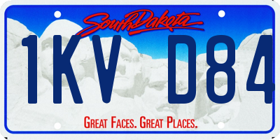 SD license plate 1KVD84