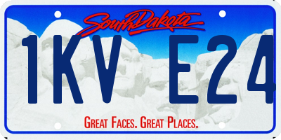 SD license plate 1KVE24