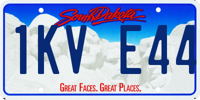 SD license plate 1KVE44