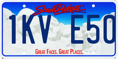 SD license plate 1KVE50