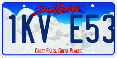 SD license plate 1KVE53