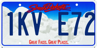 SD license plate 1KVE72