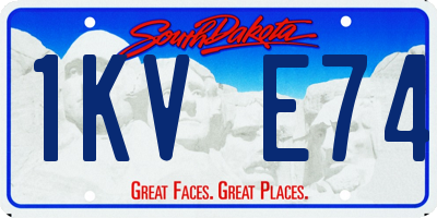 SD license plate 1KVE74