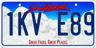 SD license plate 1KVE89