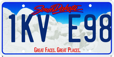SD license plate 1KVE98