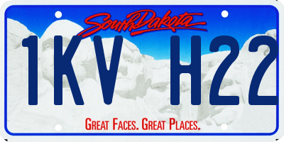 SD license plate 1KVH22