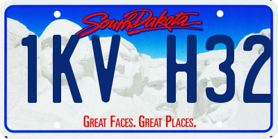 SD license plate 1KVH32