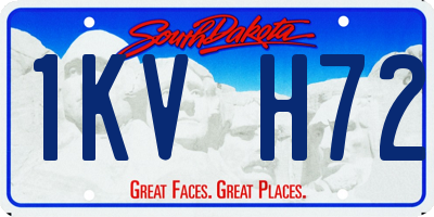 SD license plate 1KVH72