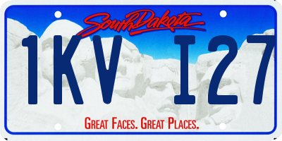 SD license plate 1KVI27