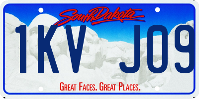 SD license plate 1KVJ09