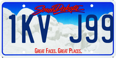 SD license plate 1KVJ99