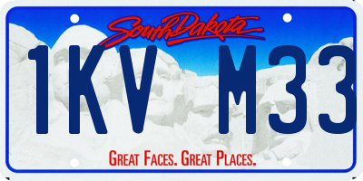 SD license plate 1KVM33