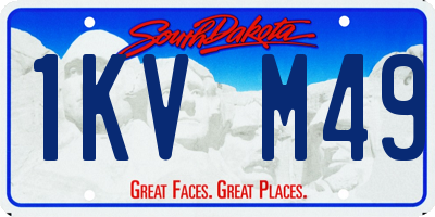 SD license plate 1KVM49