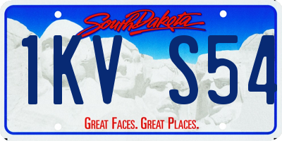 SD license plate 1KVS54