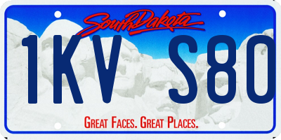 SD license plate 1KVS80