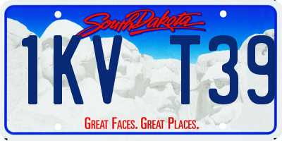 SD license plate 1KVT39