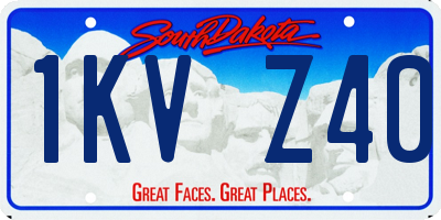 SD license plate 1KVZ40