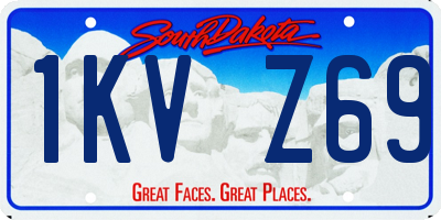 SD license plate 1KVZ69