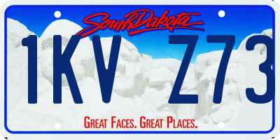 SD license plate 1KVZ73