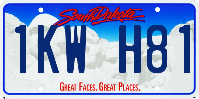 SD license plate 1KWH81
