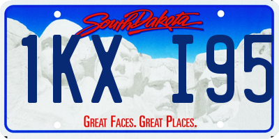 SD license plate 1KXI95