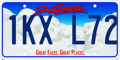 SD license plate 1KXL72