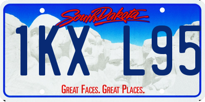 SD license plate 1KXL95