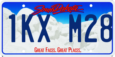 SD license plate 1KXM28